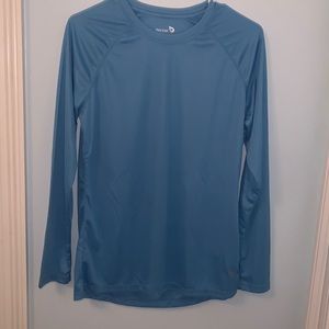 Blue dri-fit sun shirt